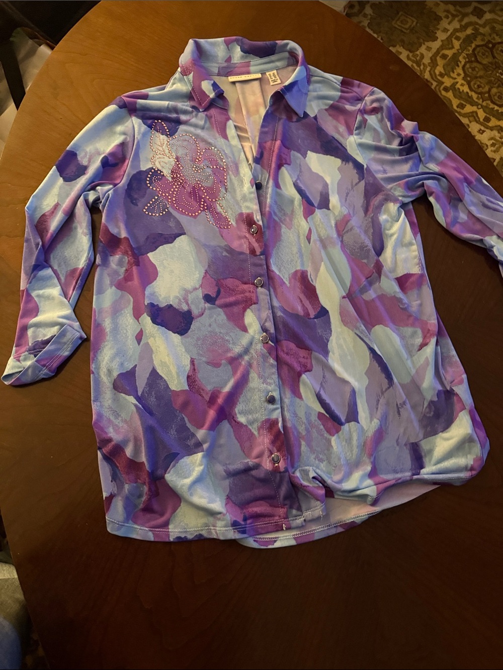 Susan Graver petite small tunic multi color